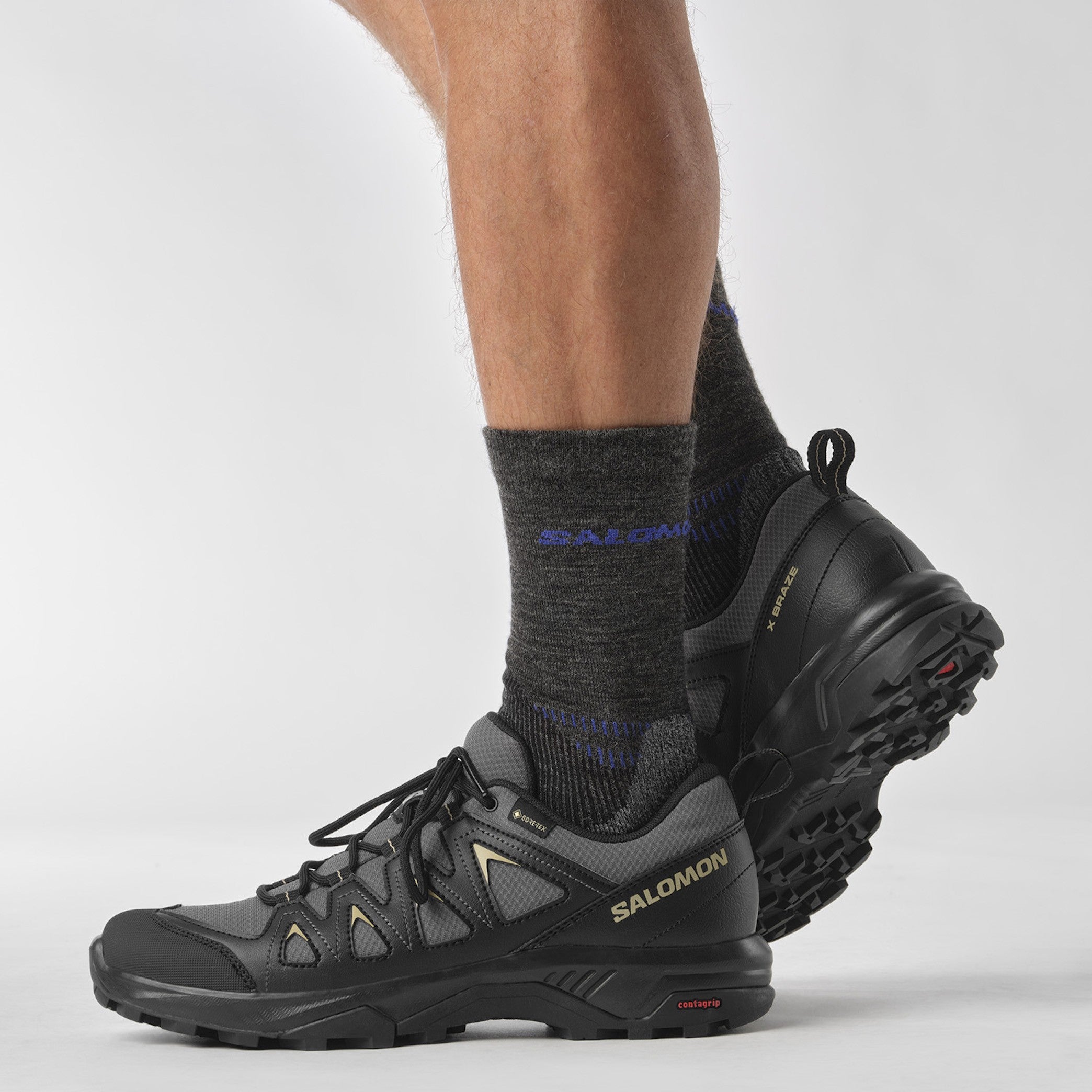 Chaussures de randonnée SALOMON X BRAZE GTX - noir/gris