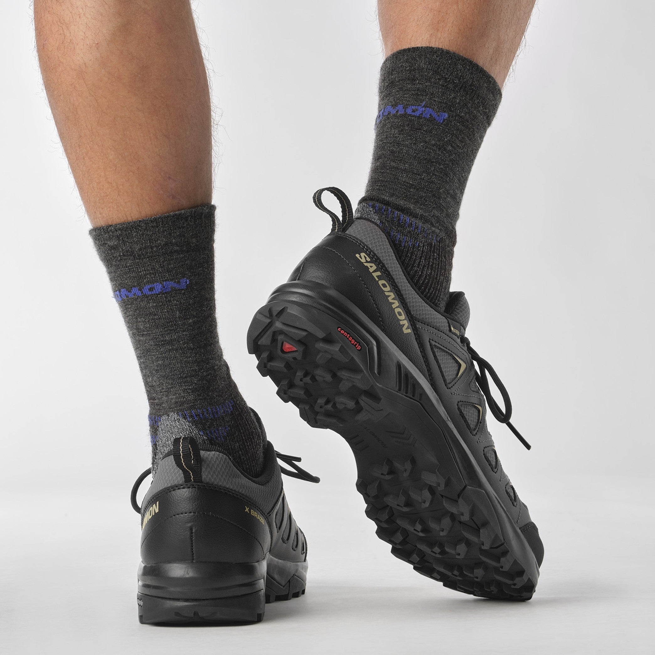 Chaussures de randonnée SALOMON X BRAZE GTX - noir/gris