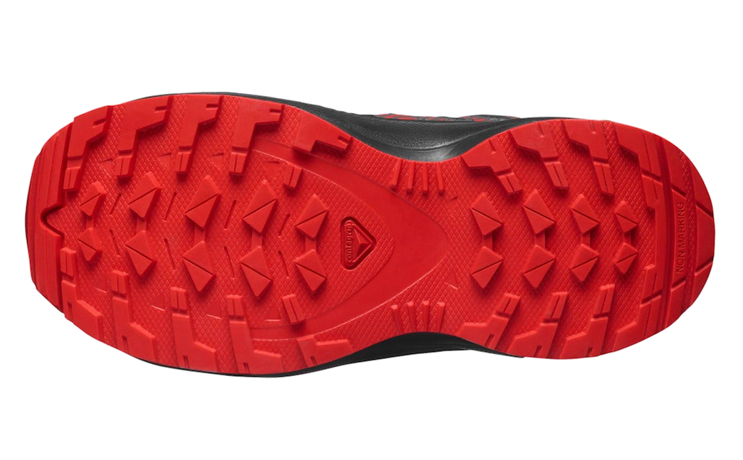 Buty do biegania terenowego SALOMON XA PRO V8 CSWP K – czarno-szaro-czerwone