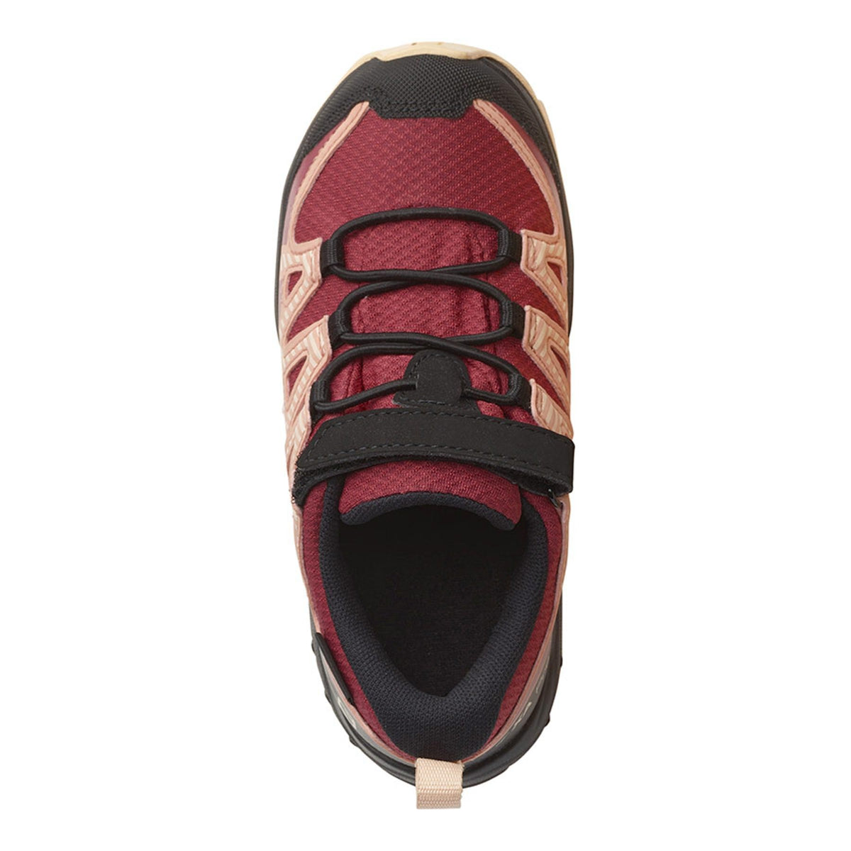 SALOMON XA PRO V8 CSWP K trail running shoes - black/peach/red