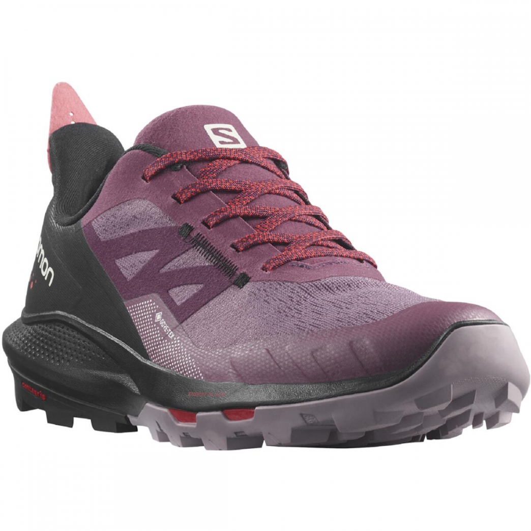 SALOMON OUTPULSE GTX W pārgājiena apavi - violet/black/red