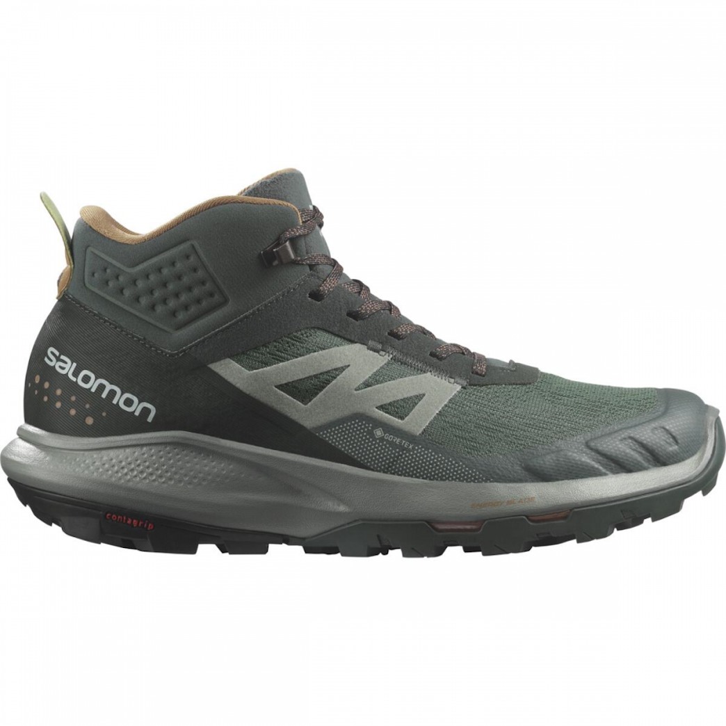 Chaussures de trail SALOMON OUTPULSE MID GTX - gris/vert foncé