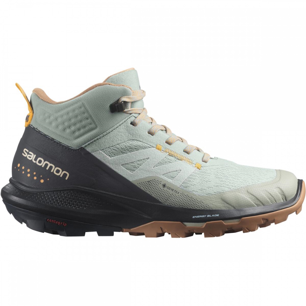 SALOMON OUTPULSE MID GTX W Trailrunning-Schuhe - Hellblau/Grau/Schwarz