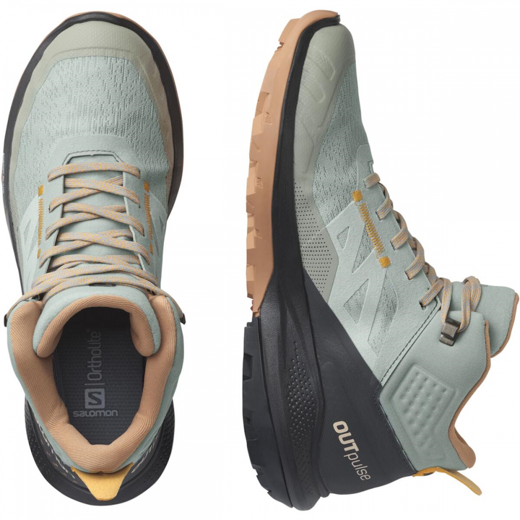 SALOMON OUTPULSE MID GTX W Trailrunning-Schuhe - Hellblau/Grau/Schwarz