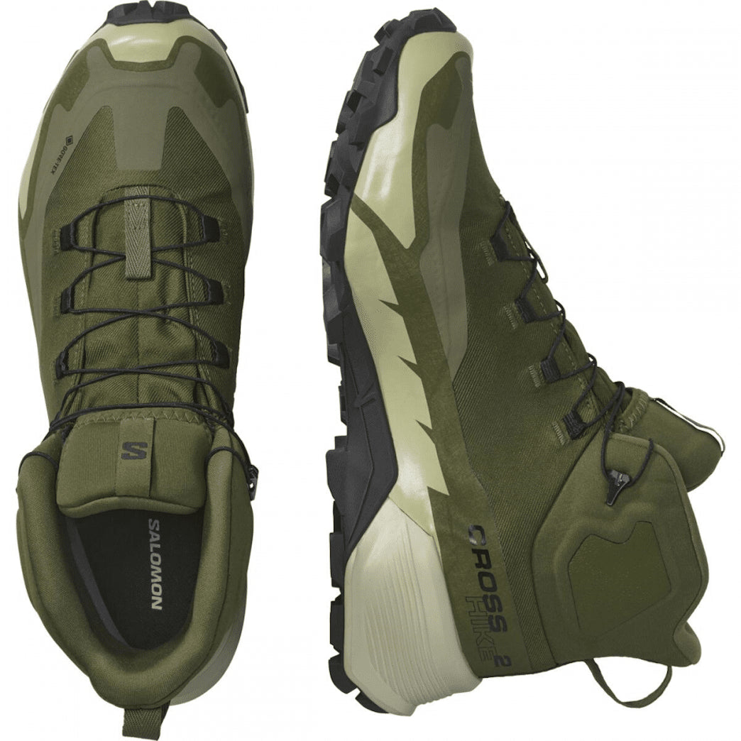 SALOMON CROSS HIKE MID GTX 2 hiking footwear - camo green - SALOMON - Evelostore