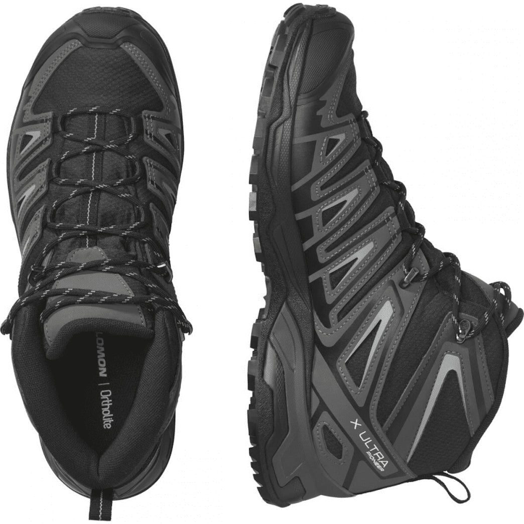 SALOMON X ULTRA PIONEER MID GTX hiking footwear - black/grey - SALOMON - Evelostore