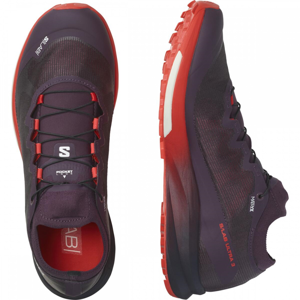 SALOMON S/LAB ULTRA 3 V2 trail running shoes - violet/red