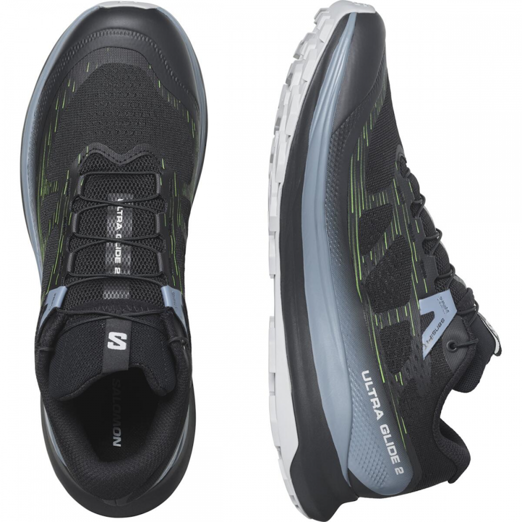 Chaussures de trail SALOMON ULTRA GLIDE 2 - noir/gris/vert