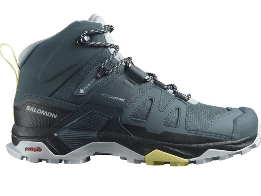 SALOMON X ULTRA 4 MID GTX W hiking footwear - blue black yellow - SALOMON - Evelostore