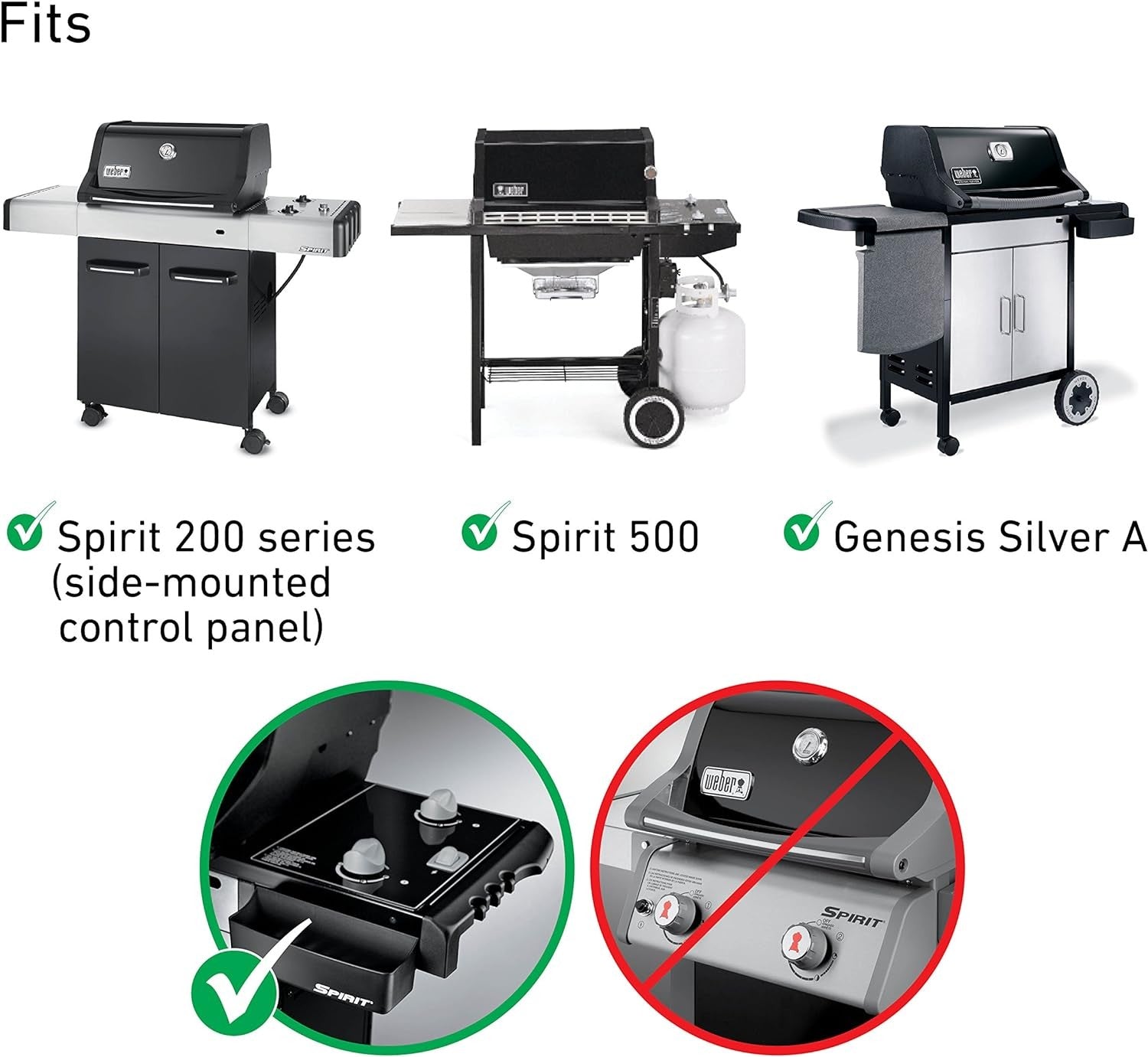 Weber Flavorizer Bars for Spirit 200 series, Spirit 500, and Genesis Silver A Gas Grills, 7534, 65943 - WEBER - Evelostore