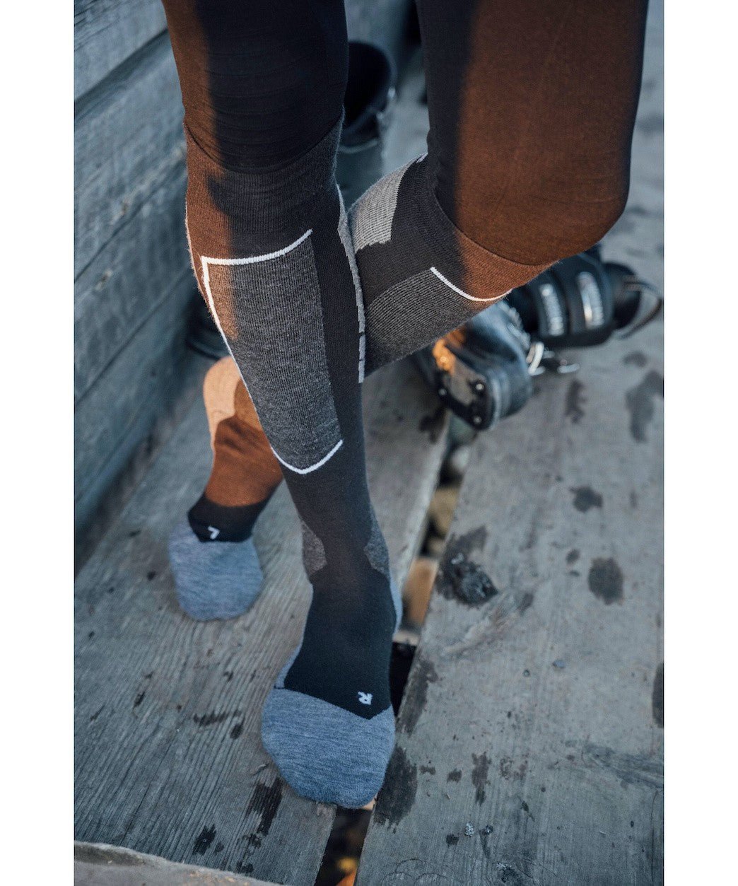 FALKE SK4 socks - black/orange - FALKE - Evelostore