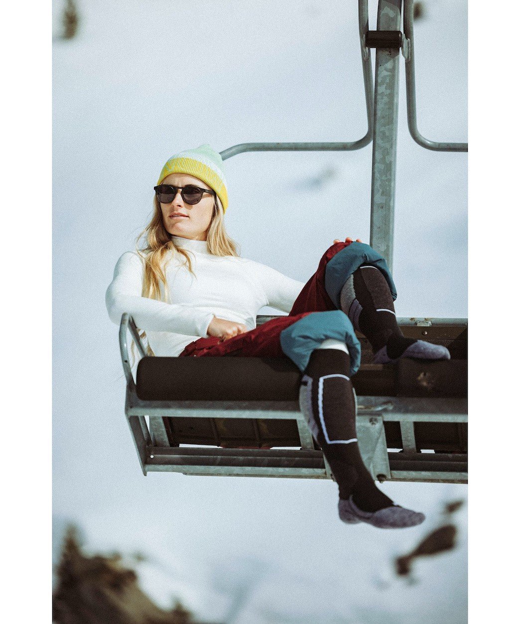 FALKE SK4 WOMEN socks - black/orange - FALKE - Evelostore