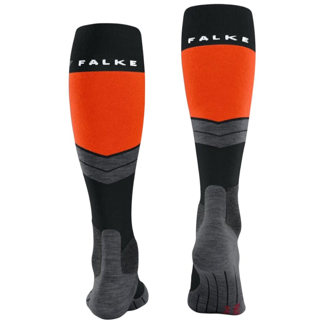 FALKE SK4 WOMEN socks - black/orange - FALKE - Evelostore
