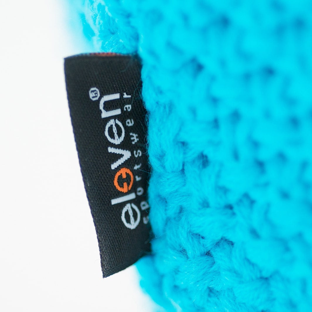 ELEVEN SPORTSWEAR Strickmütze mit Bommel türkis/grau