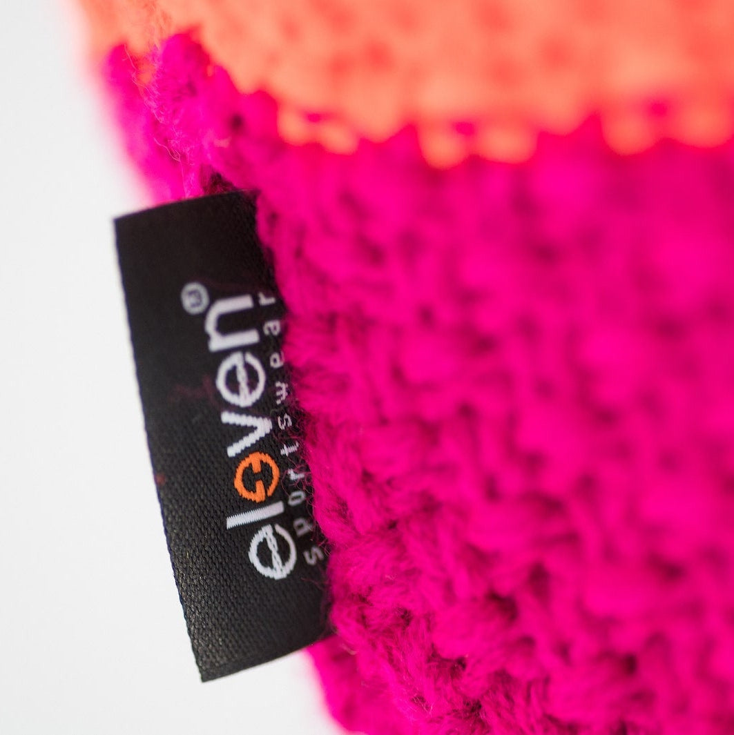 ELEVEN SPORTSWEAR Strickmütze mit Bommel pink/orange
