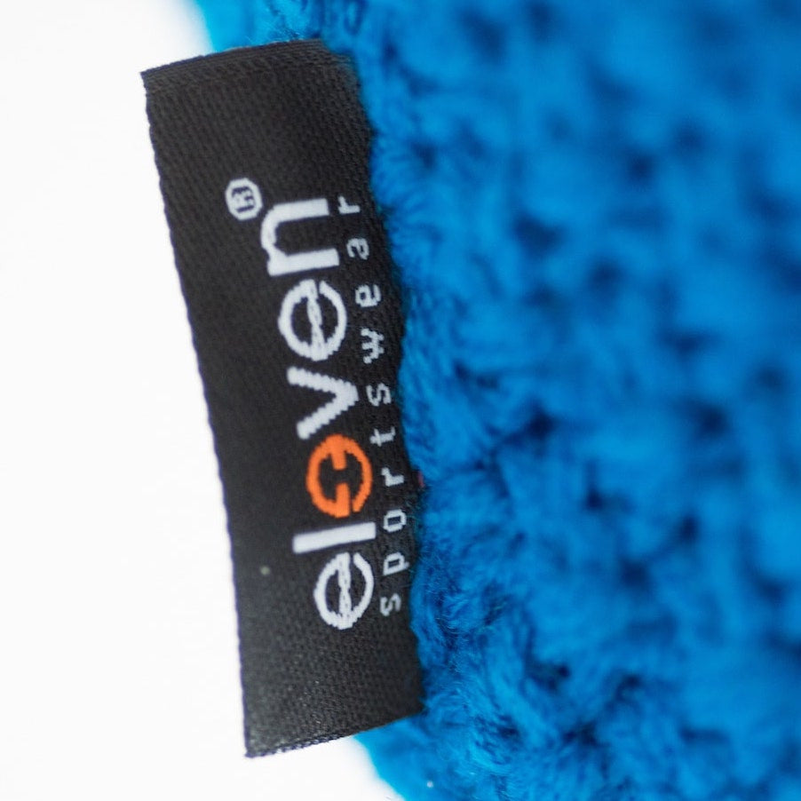 ELEVEN SPORTSWEAR megzta kepurė su bumbulu mėlyna/oranžinė
