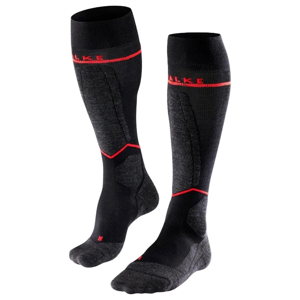 FALKE SK4 WOMEN socks - black/red - FALKE - Evelostore