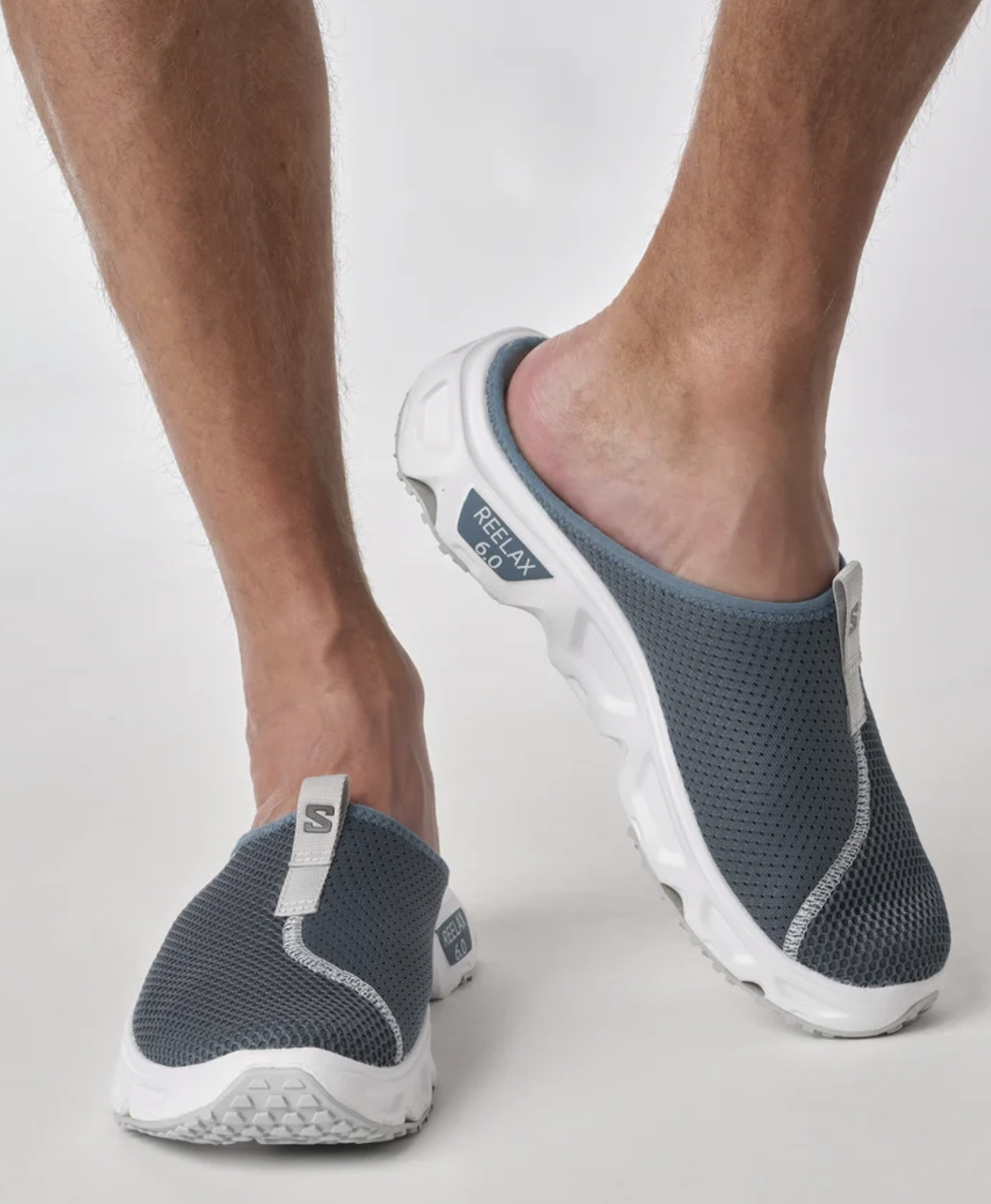 SALOMON REELAX SLIDE 6.0 vandresandaler til mænd – blå/hvid