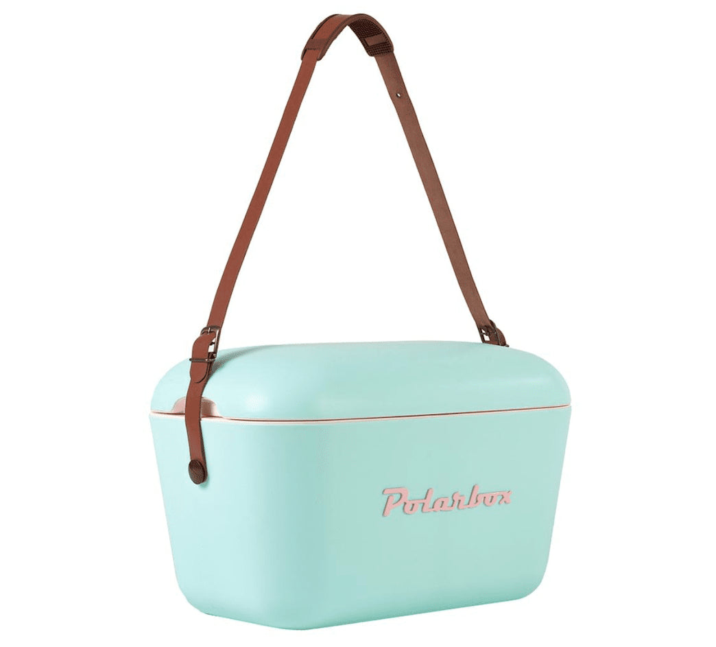 POLARBOX CYAN BABY ROSE CLASSIC RETRO 20L cooler - aqua - POLARBOX - Evelostore
