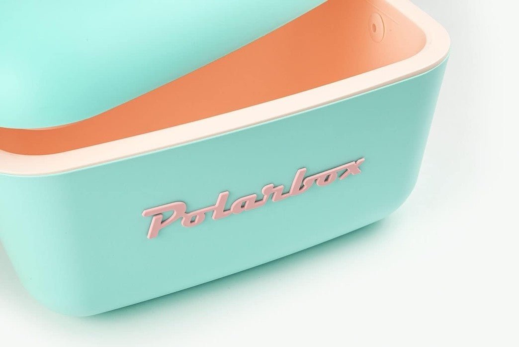 POLARBOX CYAN BABY ROSE CLASSIC RETRO 20L cooler - aqua - POLARBOX - Evelostore