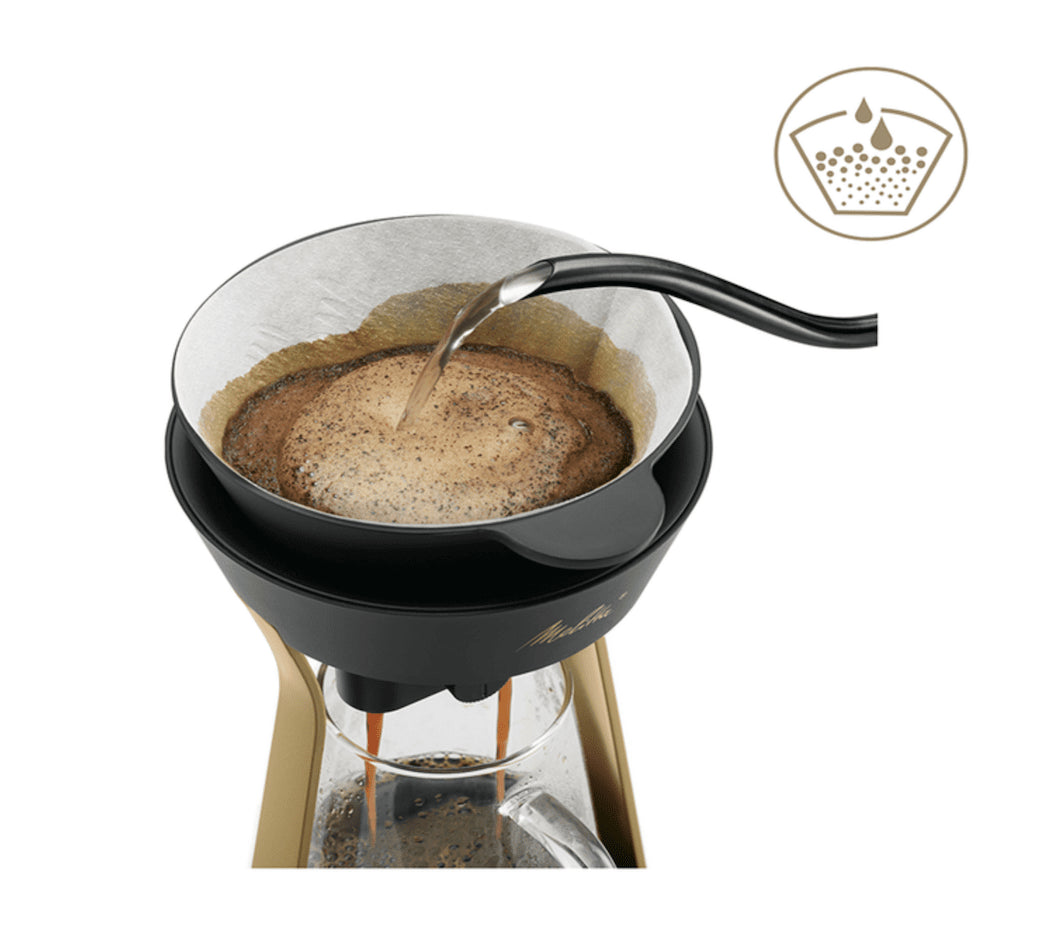 MELITTA AMANO filter coffee machine - black/gold - MELITTA - Evelostore