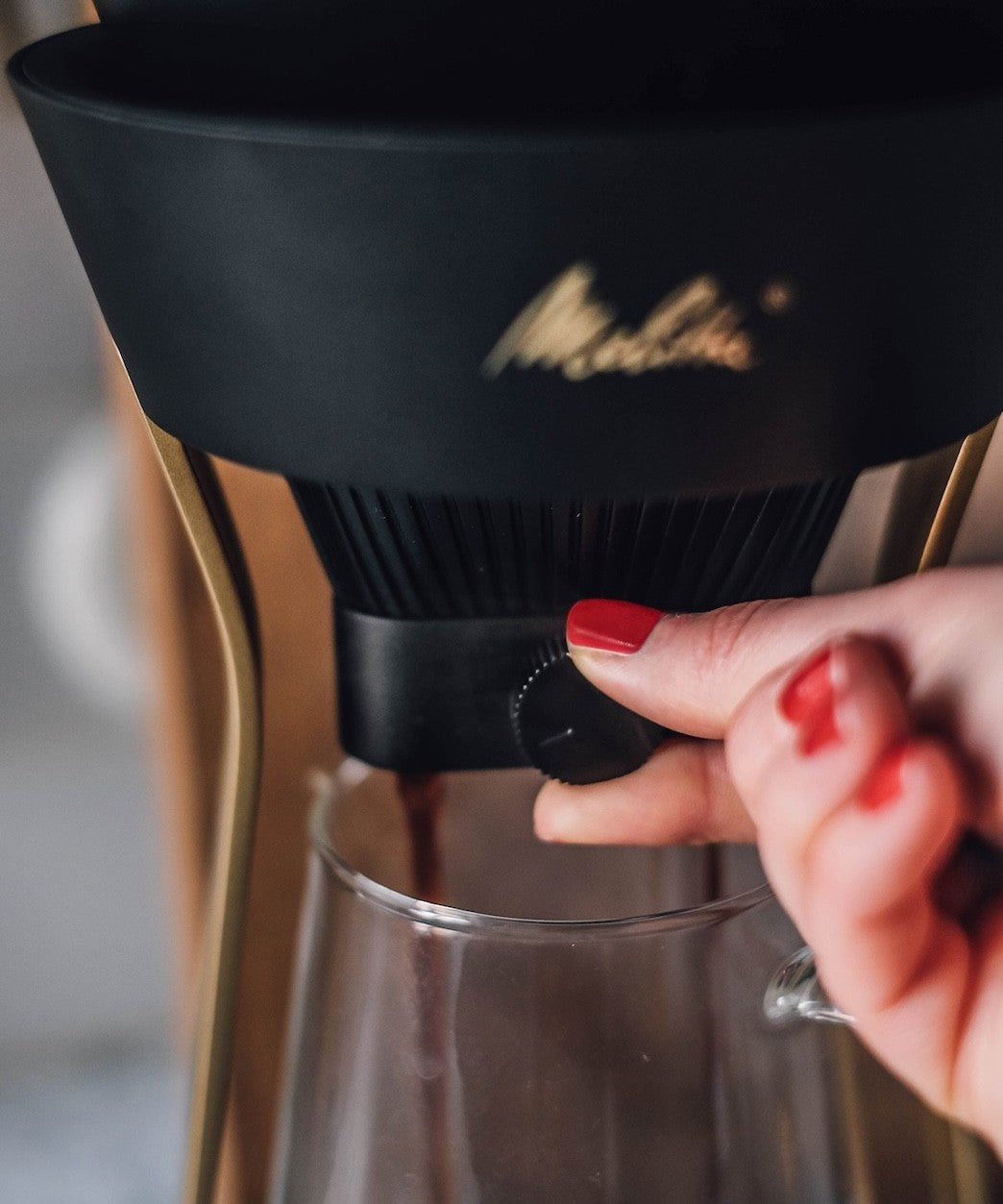 MELITTA AMANO filter coffee machine - black/gold - MELITTA - Evelostore