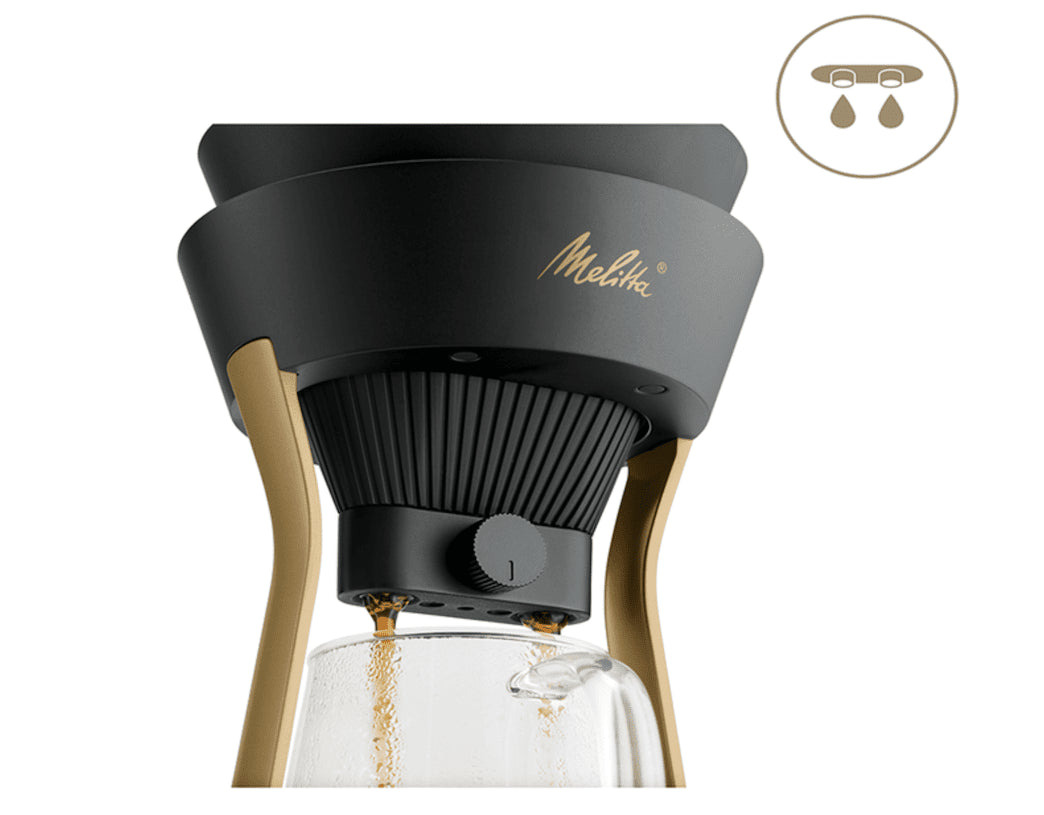 MELITTA AMANO filter coffee machine - black/gold - MELITTA - Evelostore