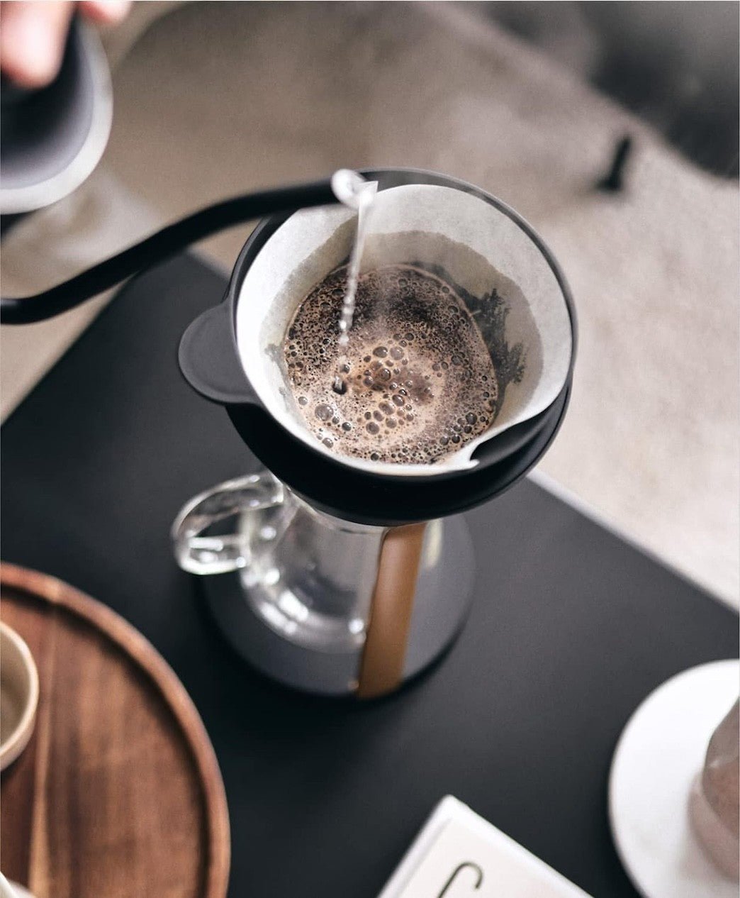 MELITTA AMANO filter coffee machine - black/gold - MELITTA - Evelostore