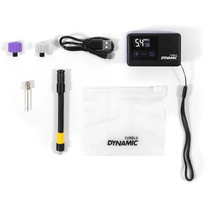 Dynamic Turblo E-Pumpe – Ultraleichte elektrische Fahrradpumpe mit Digitalanzeige – Evelostore
