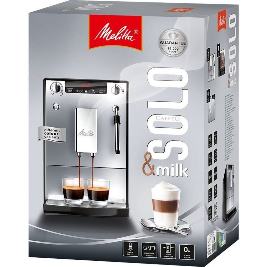 MELITTA SOLO&MILK coffee machine - silver - MELITTA - Evelostore