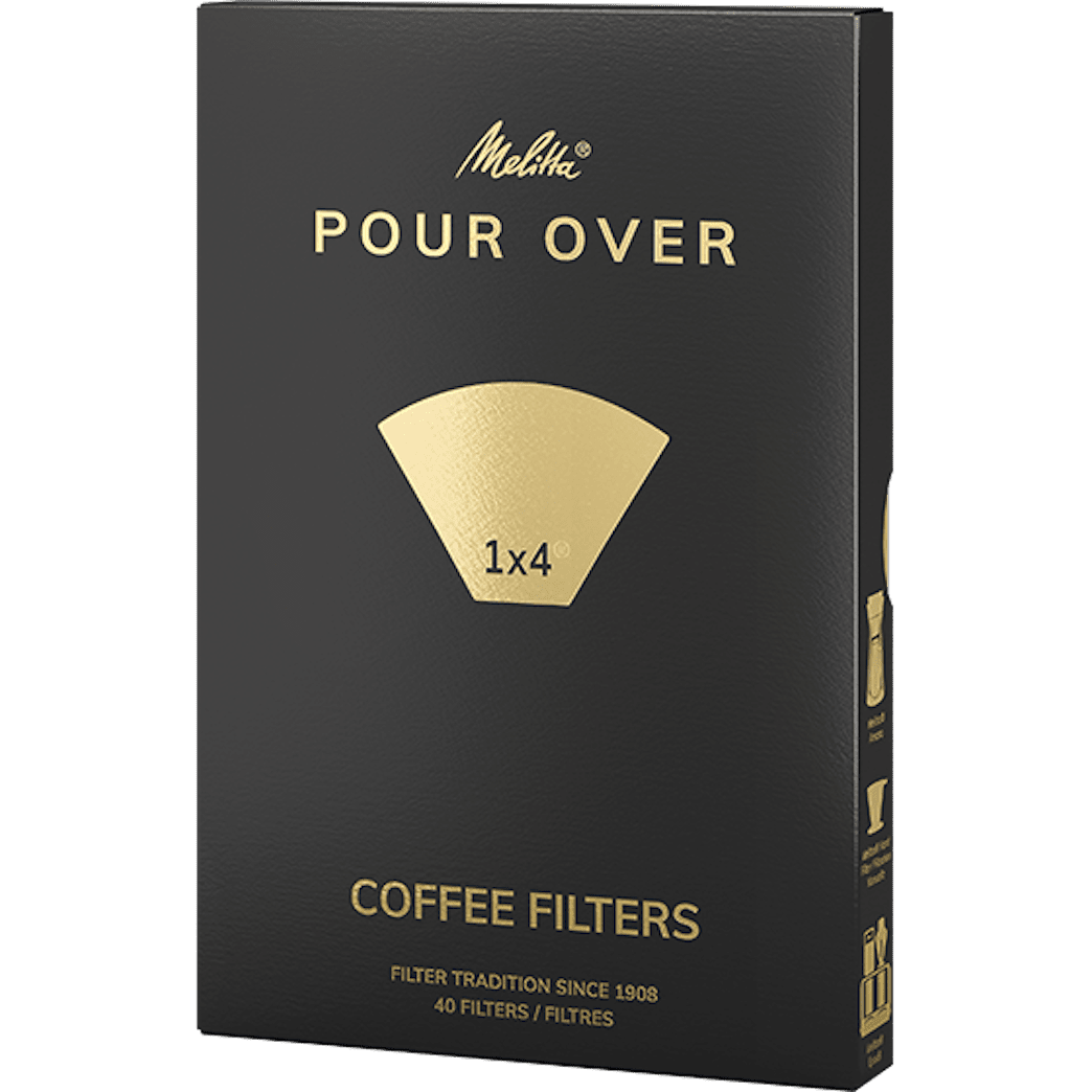 MELITTA POUR OVER 1X4/40 coffee filters - white - MELITTA - Evelostore