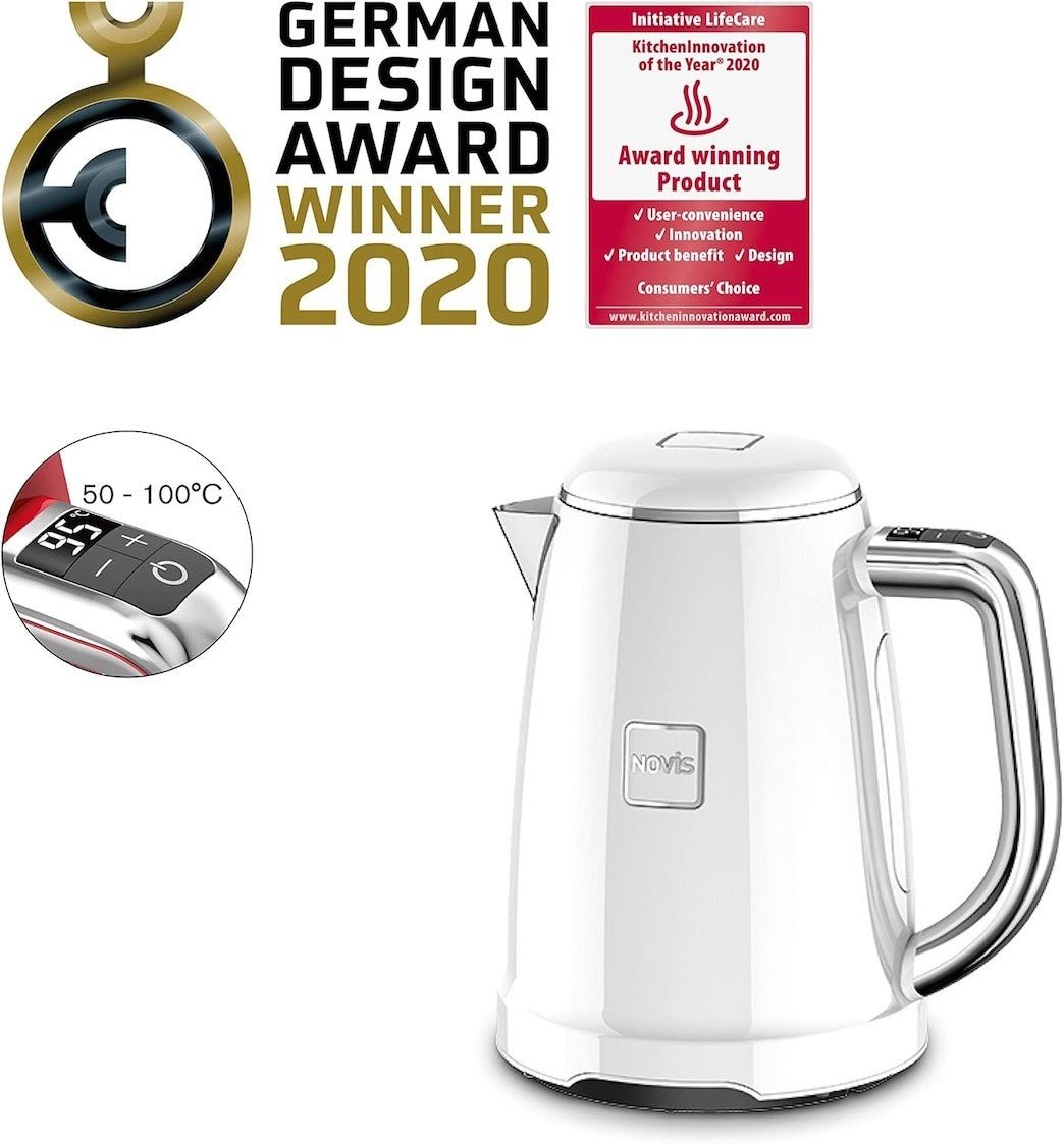 NOVIS KTC1 electric kettle - white - NOVIS - Evelostore