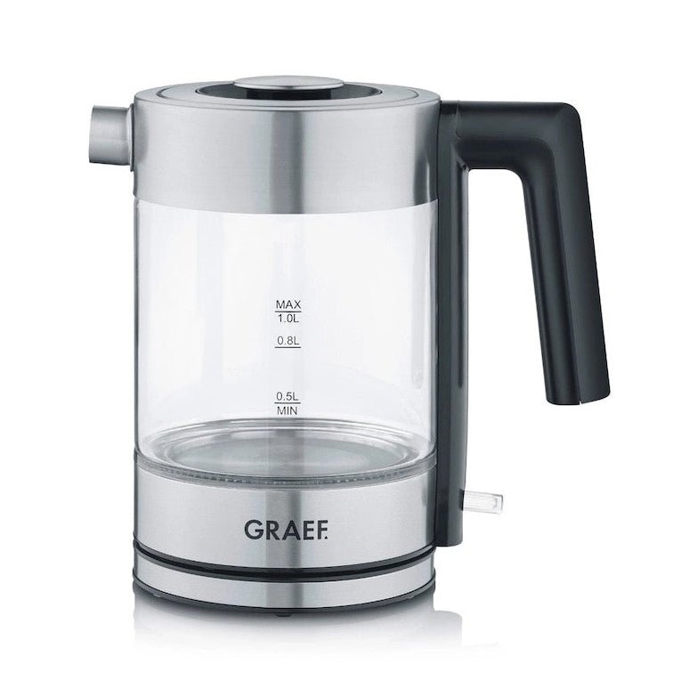 GRAEF WK300 glass kettle - transparent/silver - GRAEF - Evelostore