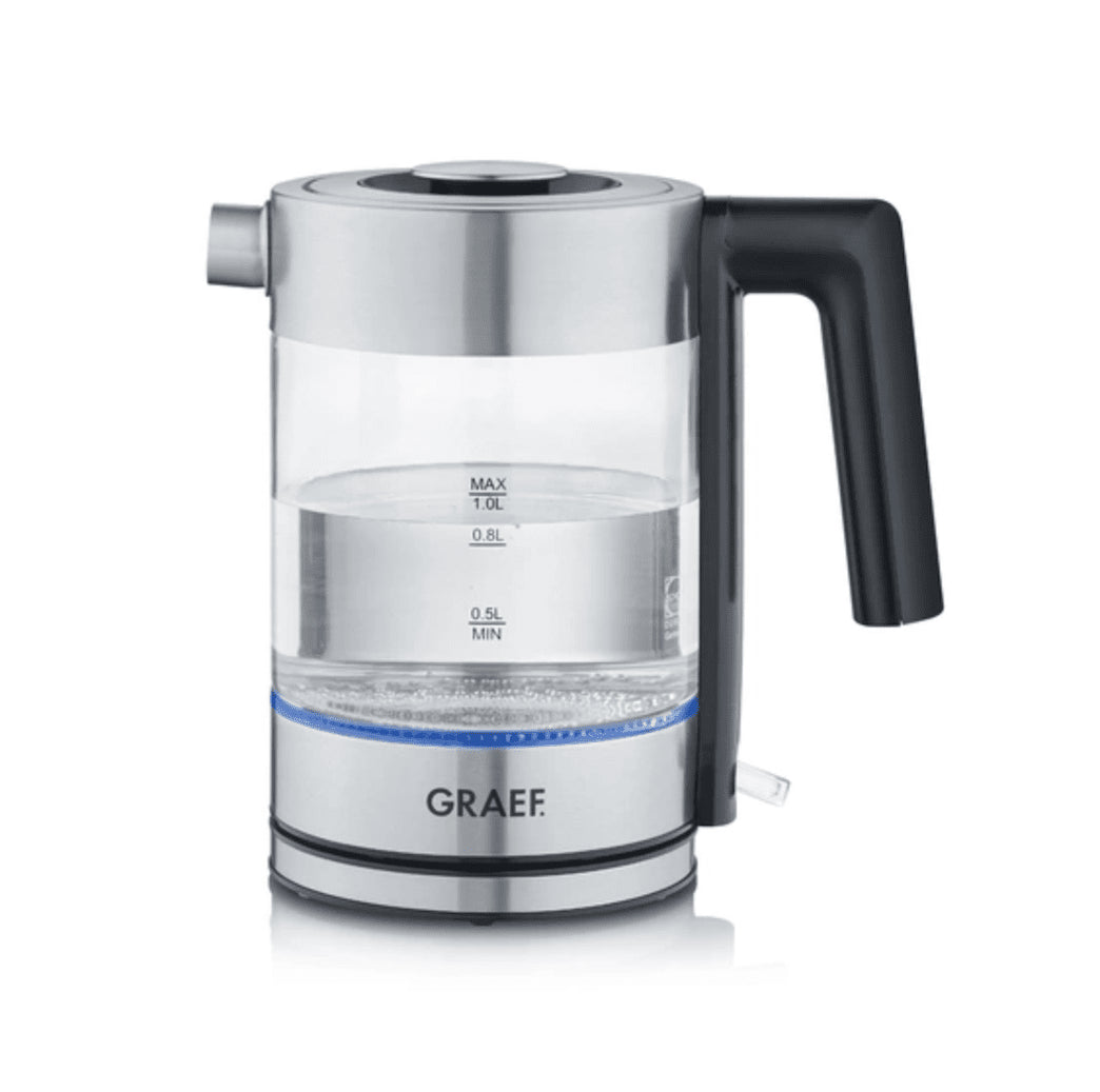 GRAEF WK300 glass kettle - transparent/silver - GRAEF - Evelostore
