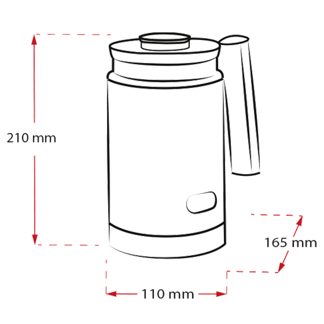 MELITTA CREMIO 1014 - 03 milk frother - silver - MELITTA - Evelostore
