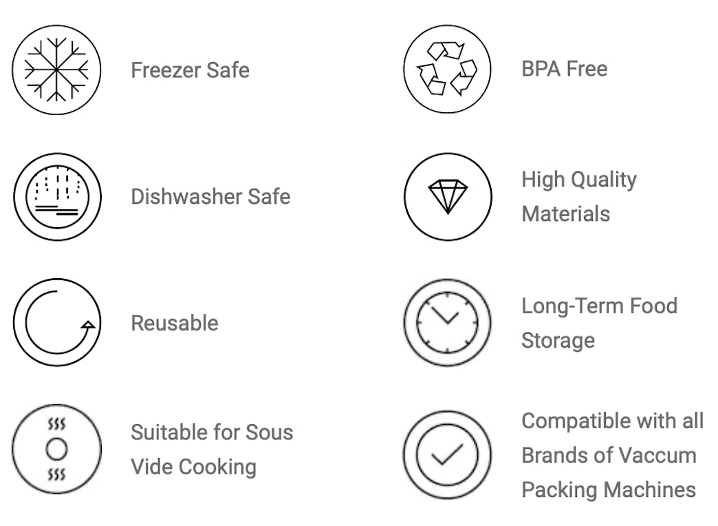 STATUS vacuum bags 12x55cm - 30pcs - STATUS - Evelostore