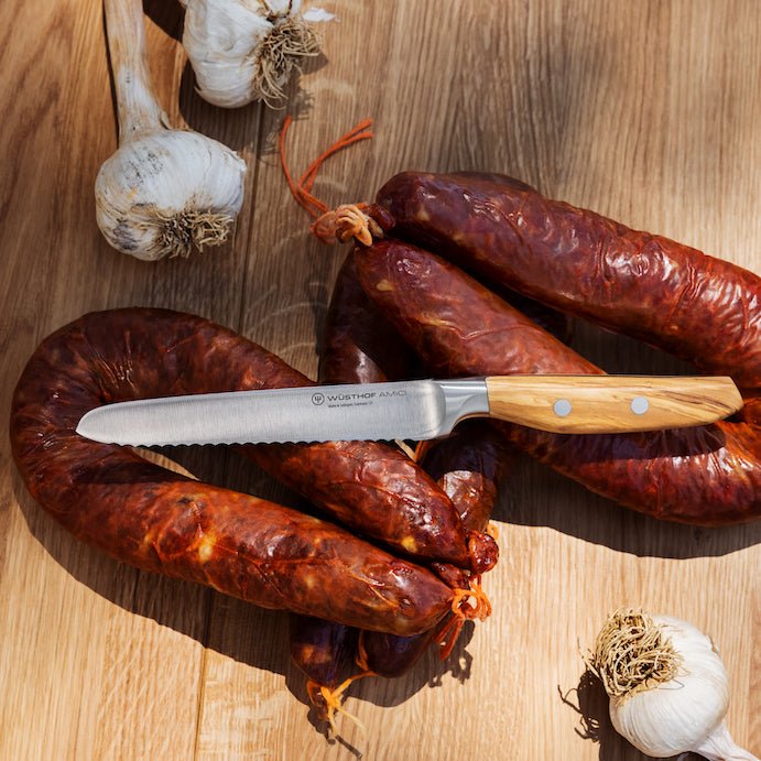 WUSTHOF AMICI serrated utility knife - 14cm - WÜSTHOF - Evelostore