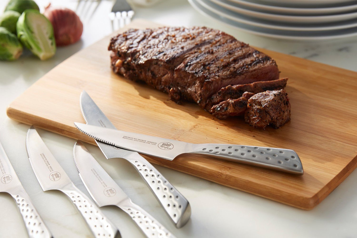 WEBER DELUXE Steak knife set - 12pcs, 17845 - WEBER - Evelostore