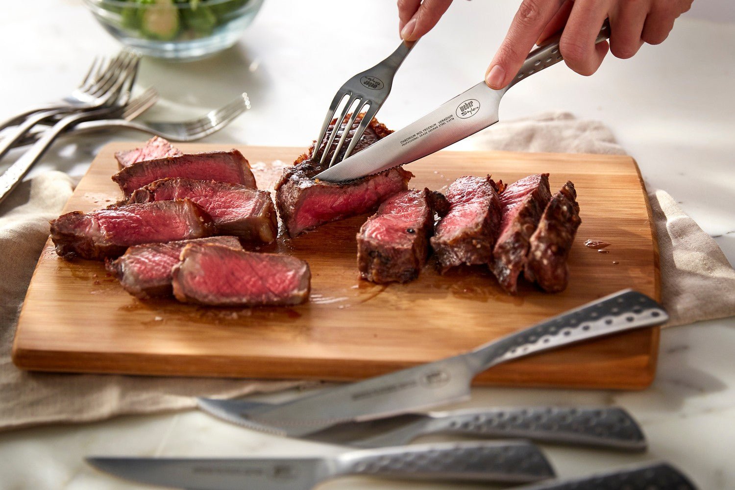 WEBER DELUXE Steak knife set - 12pcs, 17845 - WEBER - Evelostore
