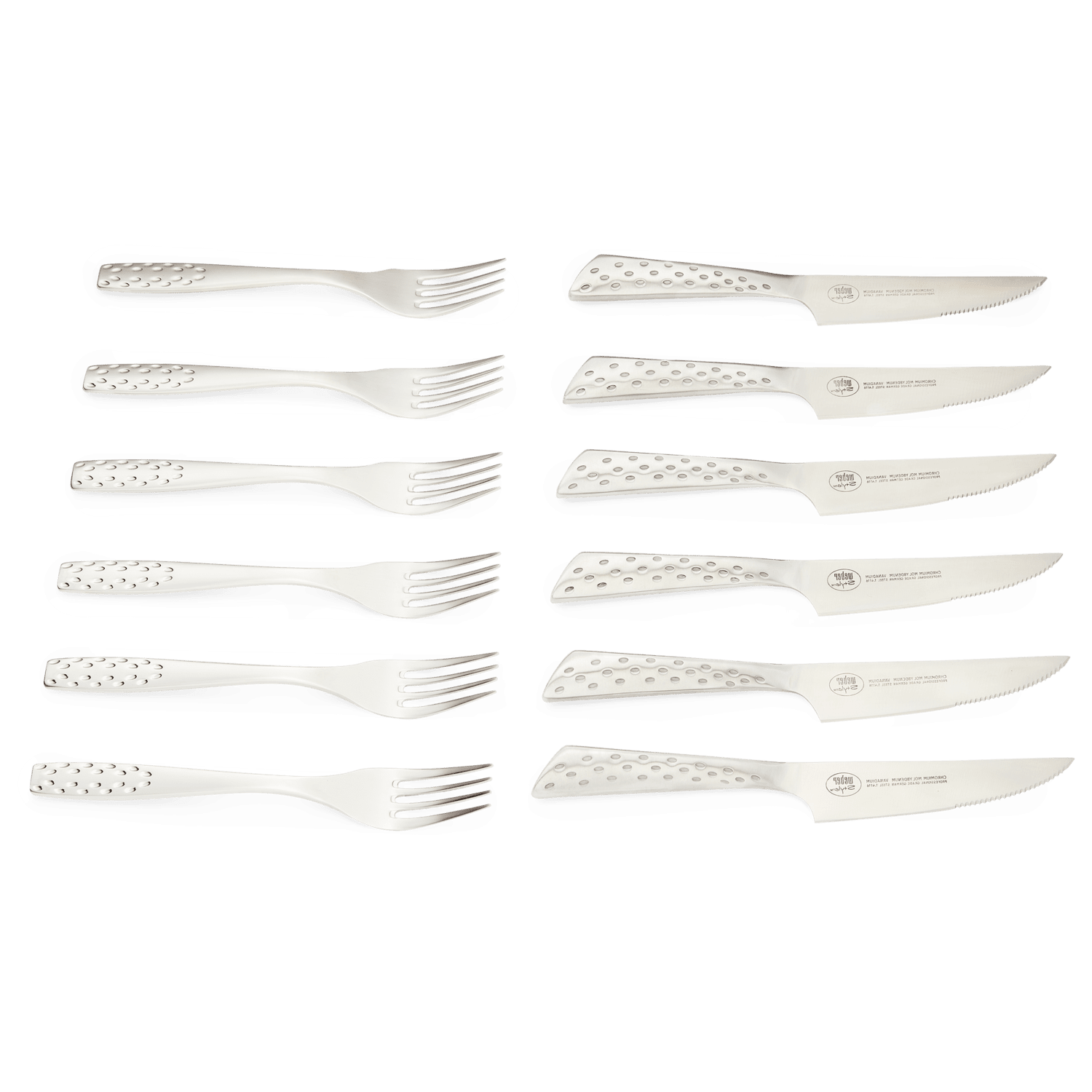 WEBER DELUXE Steak knife set - 12pcs, 17845 - WEBER - Evelostore