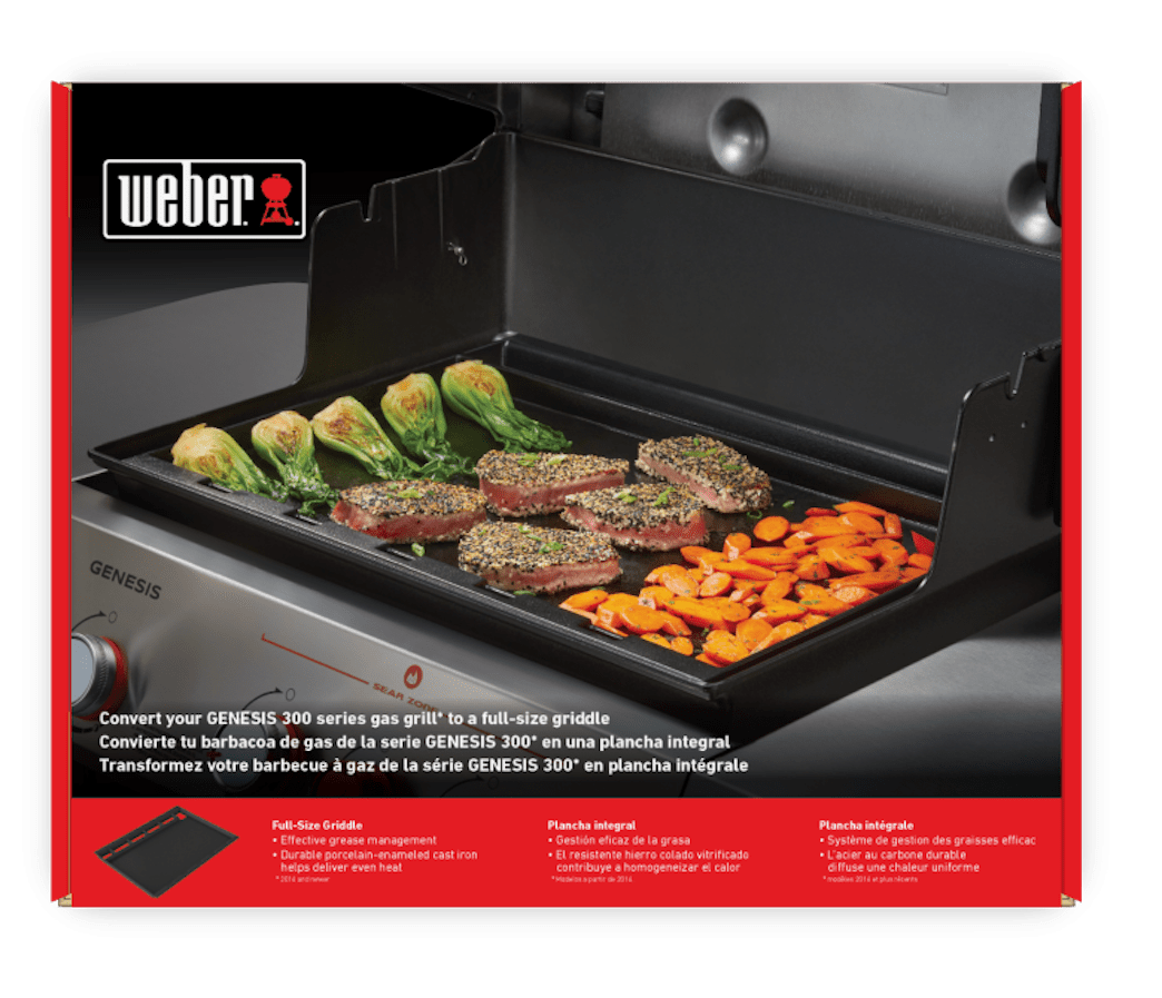 WEBER Genesis Full - Size Griddle – 400 series, 6792 - WEBER - Evelostore