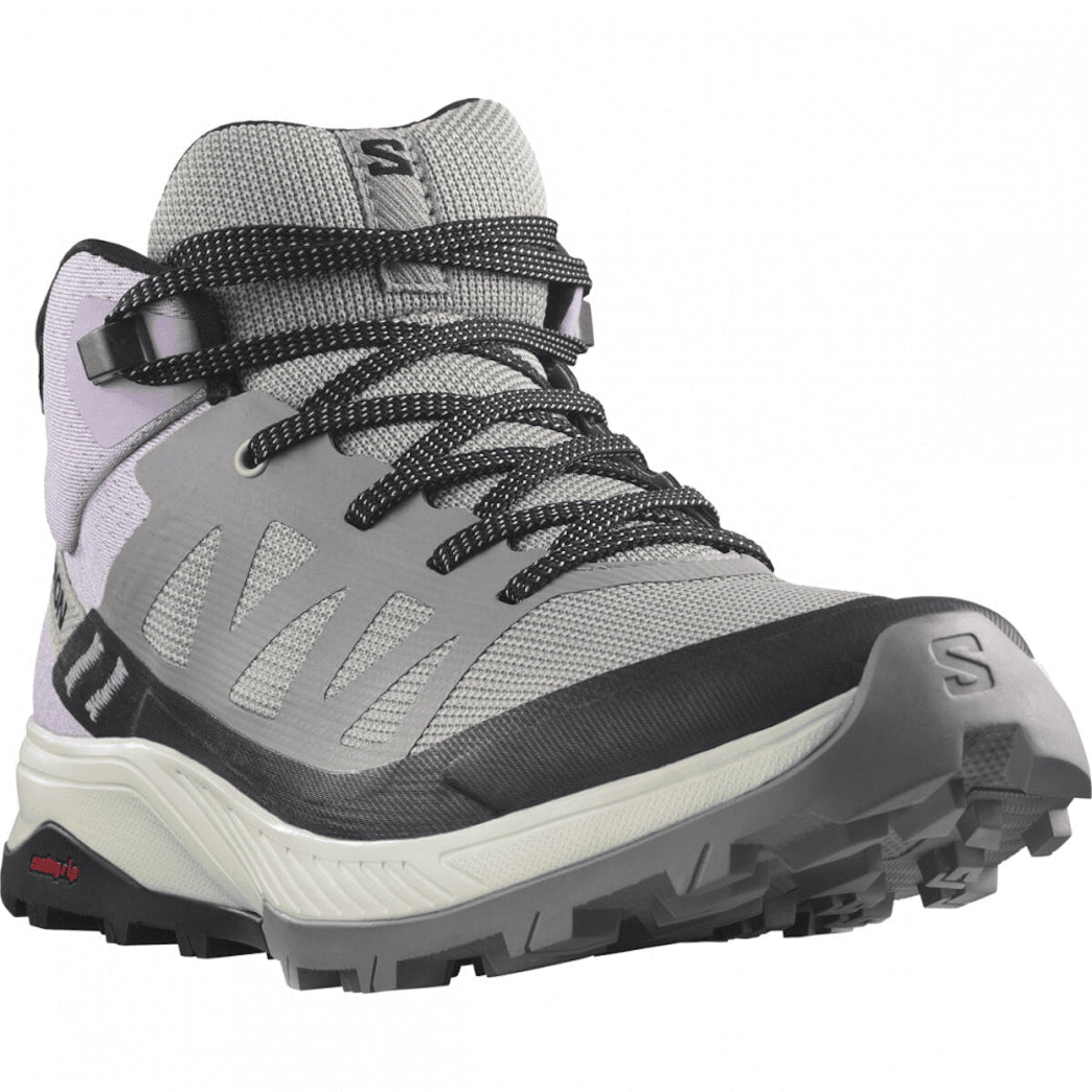 SALOMON OUTRISE MID GTX W hiking boots - pink grey black - SALOMON - Evelostore