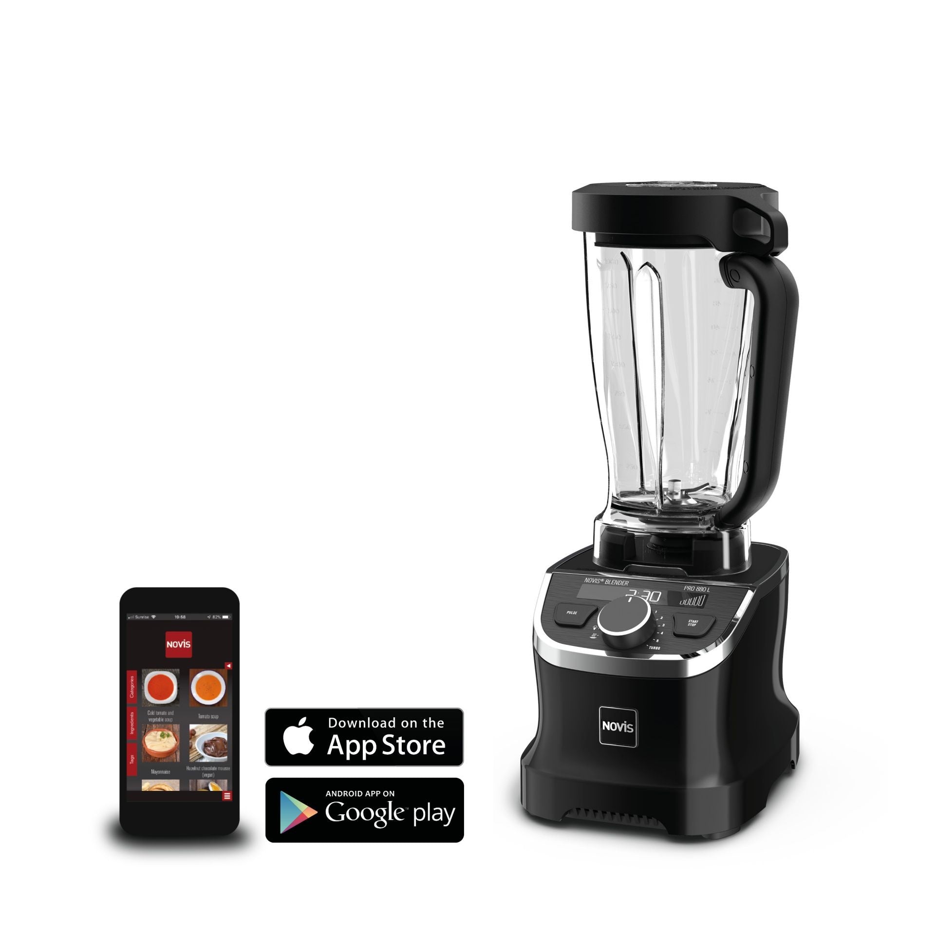 NOVIS PRO 880L blender - black - NOVIS - Evelostore