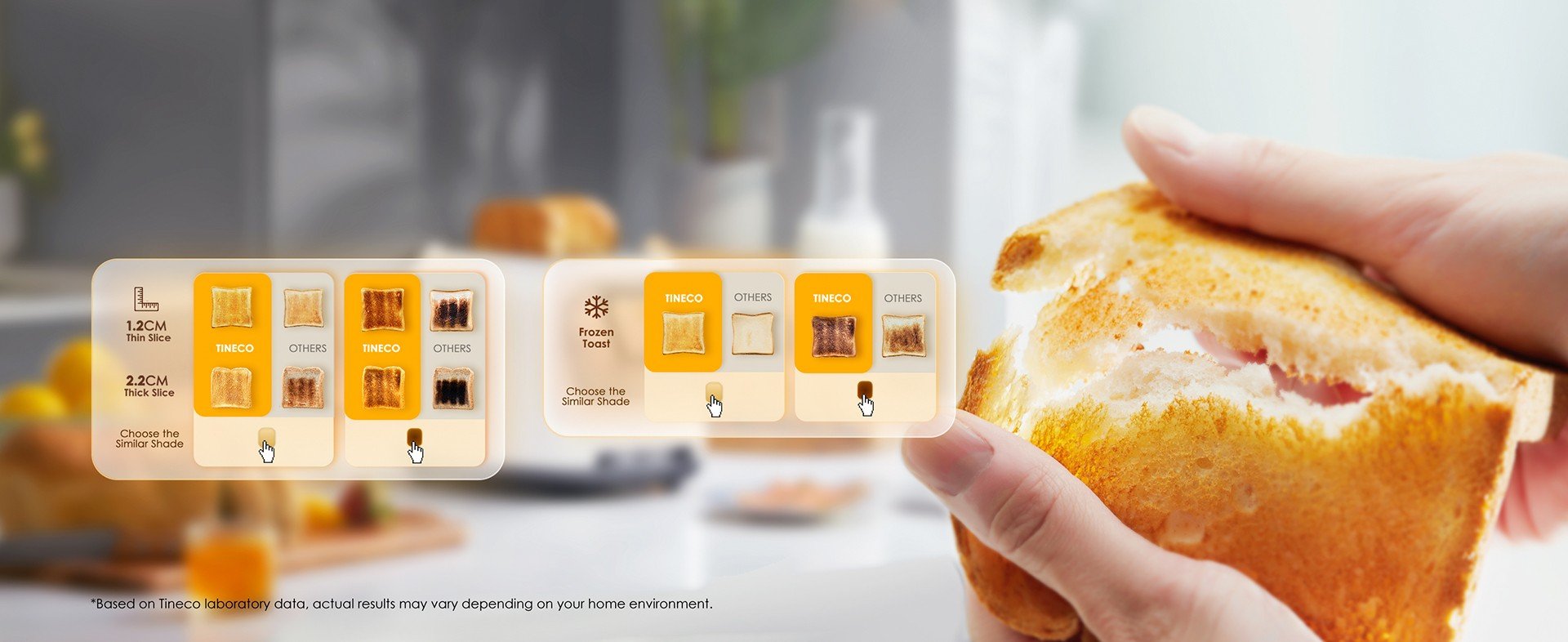 TINECO TOASTY ONE SMART toaster - white - TINECO - Evelostore