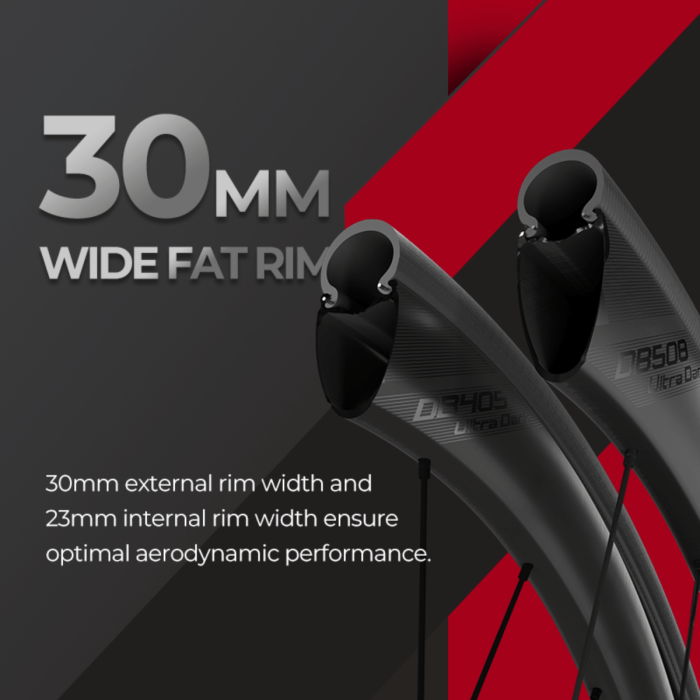 MAGENE EXAR kulfiber hjulsæt UltraDark-serien DB405