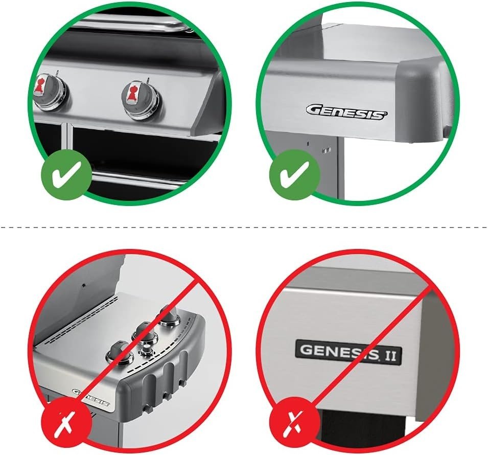 WEBER flavorizer bars Genesis grill 2011 - 2016, stainless steel, 5pcs (7620), 62784 - WEBER - Evelostore
