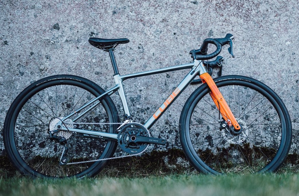 CUBE NUROAD ROOKIE gravel bicycle - smokeyfir/orange - CUBE - Evelostore