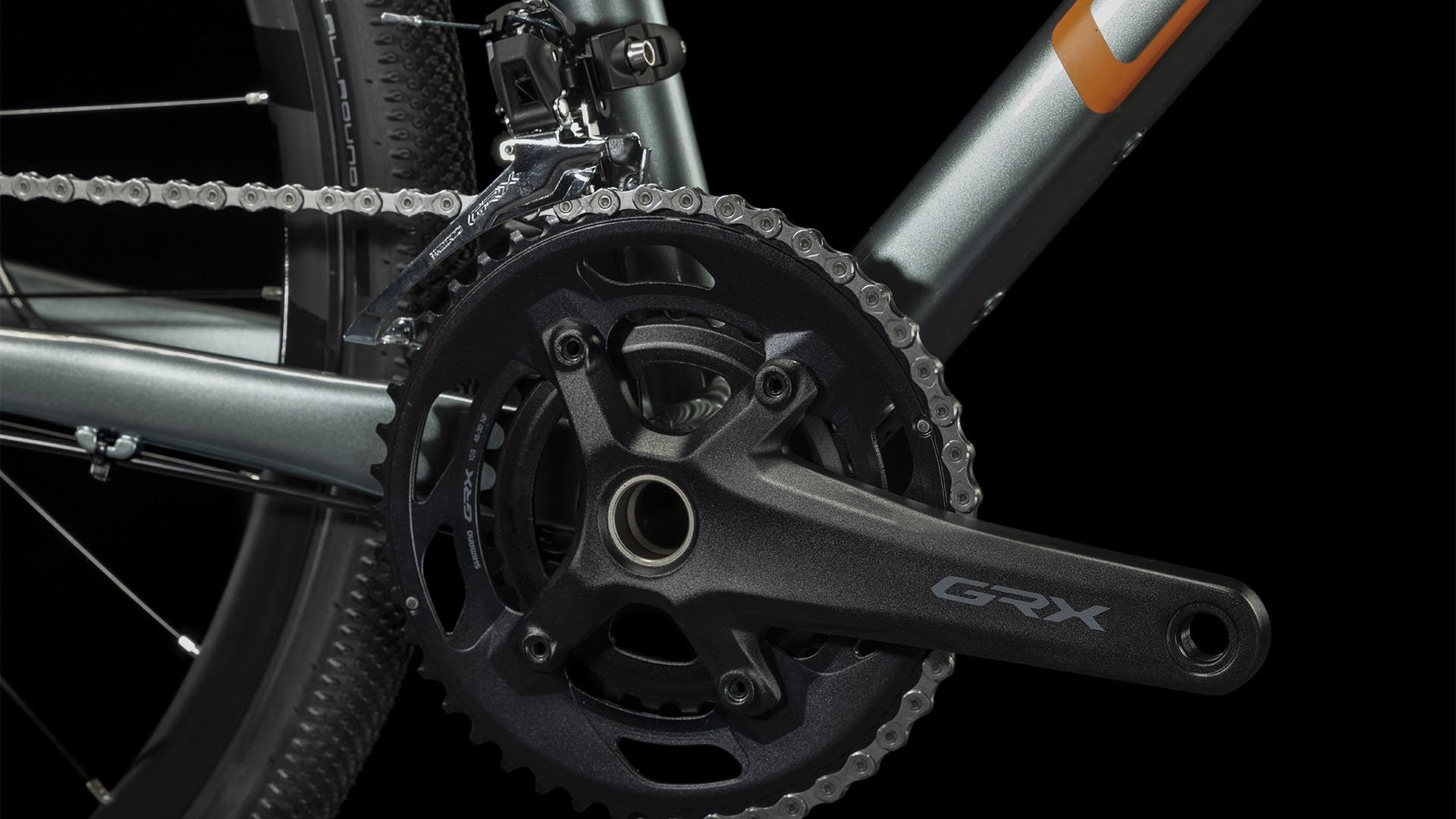 CUBE NUROAD ROOKIE gravel bicycle - smokeyfir/orange - CUBE - Evelostore
