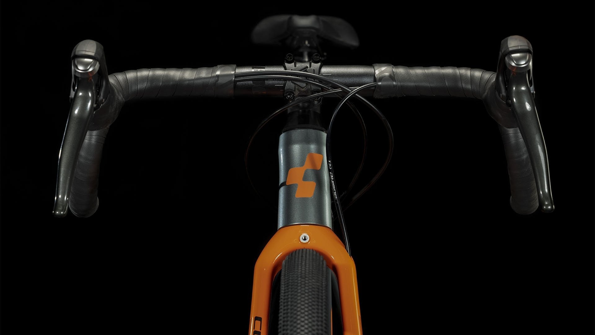 CUBE NUROAD ROOKIE gravel bicycle - smokeyfir/orange - CUBE - Evelostore