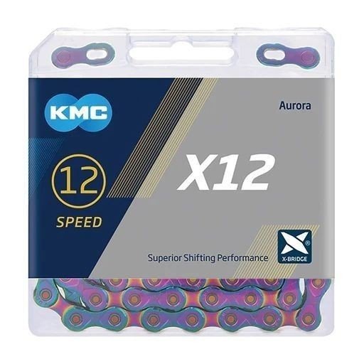 KMC AURORA BLUE X12 12 speed chain - KMC - Evelostore